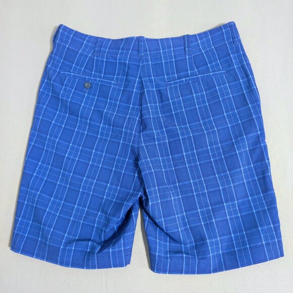 Ben Hogan golf shorts men's size 34 blue colour chequered pattern - Picture 3 of 10